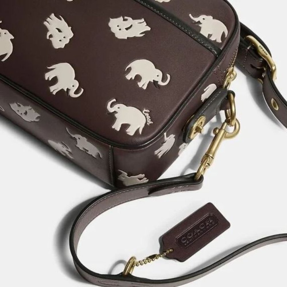 COACH Flight Bag with Elephant Print